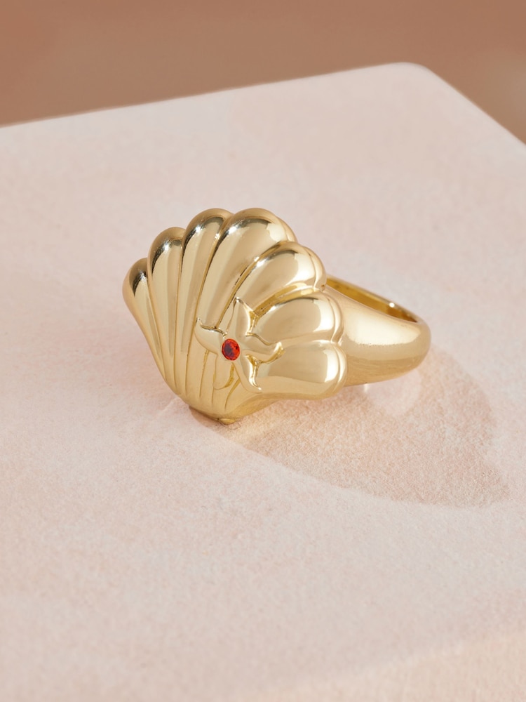 Anel de medalhão Cath Kidston Shell - Imagem 1 de 3