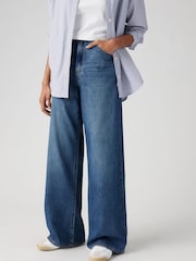 Levi's® Blue Wide Fit Cinched Baggy 100% Cotton Jeans - Image 10 of 12