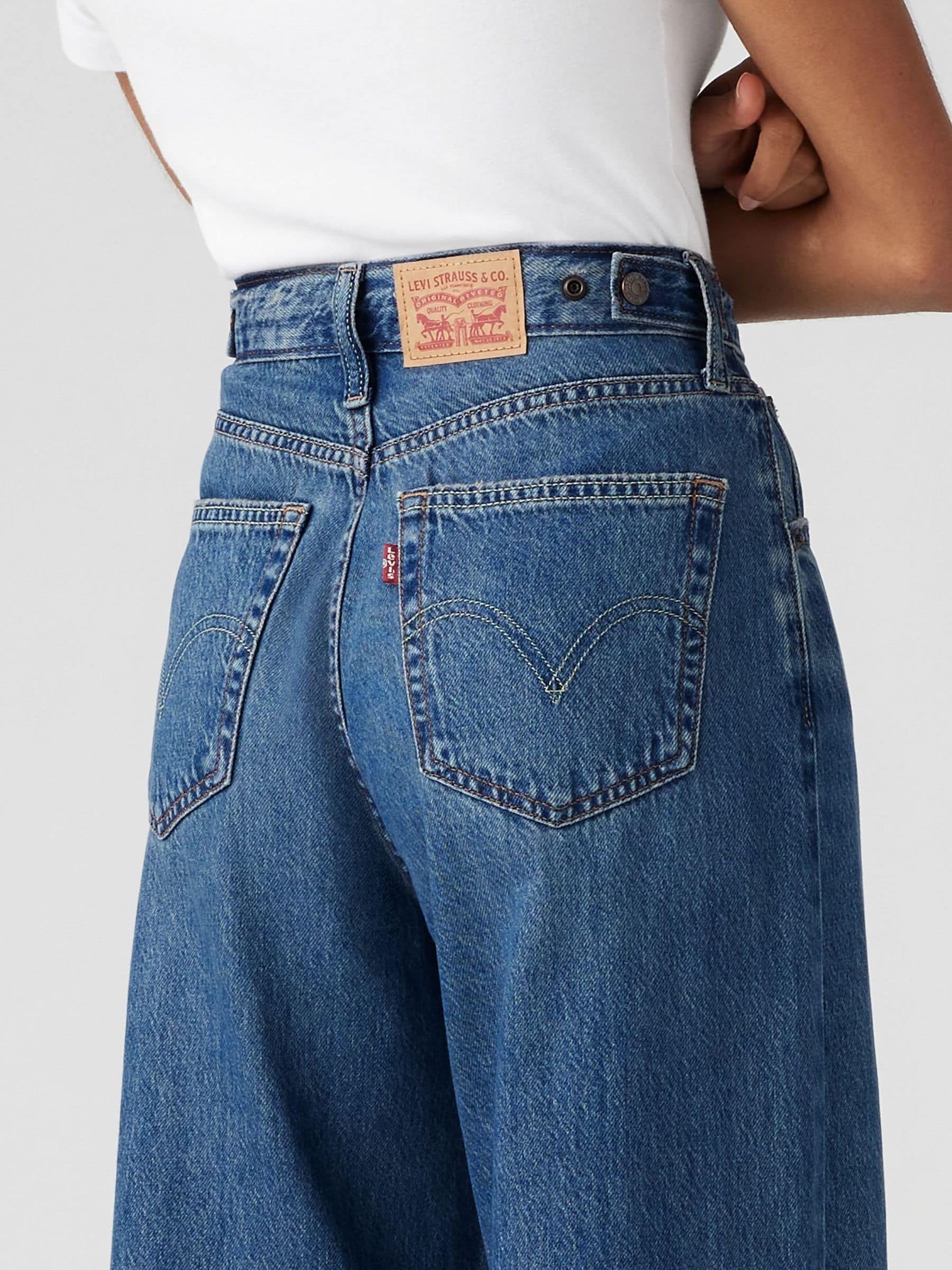 Buy Levi's® Blue Wide Fit Cinched Baggy 100% Cotton Jeans from
