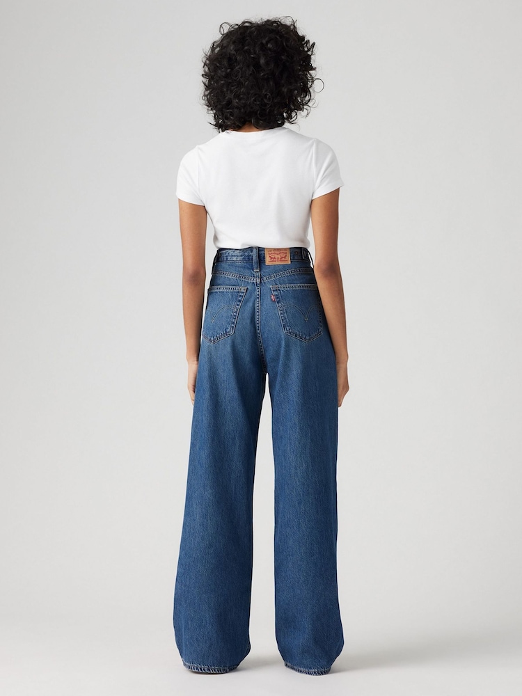 Levi's® Blue Wide Fit Cinched Baggy 100% Cotton Jeans - Image 2 of 12