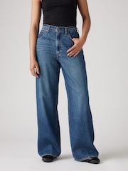 Levi's® Blue Wide Fit Cinched Baggy 100% Cotton Jeans - Image 8 of 12