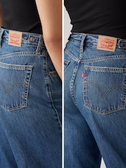 Levi's® Blue Wide Fit Cinched Baggy 100% Cotton Jeans - Image 9 of 12