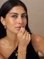 Orelia London Gold Tone Interlocking Ring - Image 4 of 4