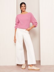 Friends Like These Pink Off The Shoulder Jumper - Image 2 of 4