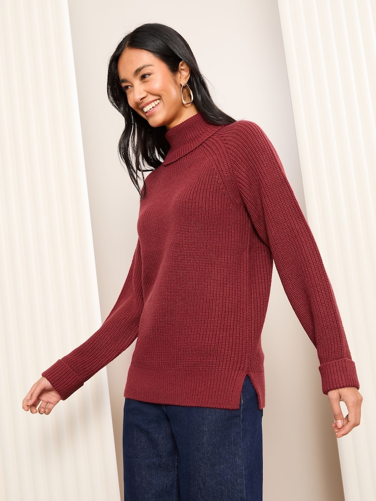 Friends Like These Pink Cowl Neck Jumper - Image 2 of 5