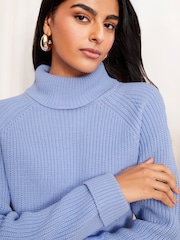 Friends Like These Blue Cowl Neck Jumper - Image 2 of 4