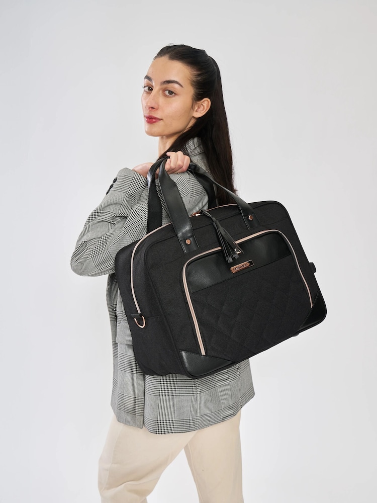 Cabin Max Black 24L Vela Holdall 40x30x20cm - Image 2 of 7 Cabin Max Black 24L Vela Holdall 40x30x20cm - Image 2 of 7