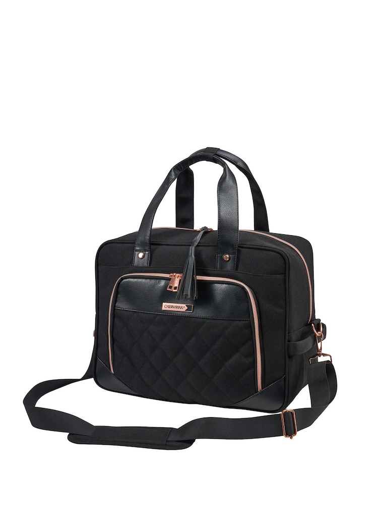 Cabin Max Black 24L Vela Holdall 40x30x20cm - Image 7 of 7 Cabin Max Black 24L Vela Holdall 40x30x20cm - Image 7 of 7