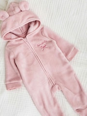 My 1st Years Personalised Bow Fleece All-In-One - Image 1 of 5