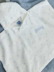 My 1st Years Personalised Star Towelling 100% Cotton Poncho - Image 1 of 4