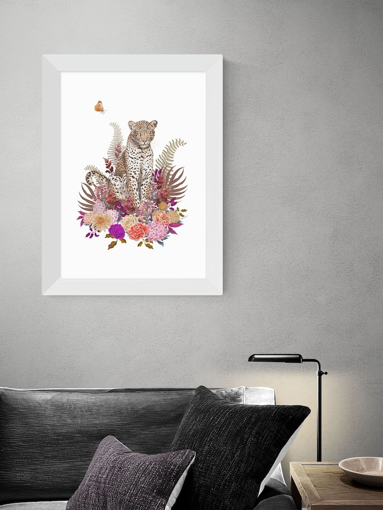 East End Prints White Leapord Boquet by Becca Who - Image 1 of 3