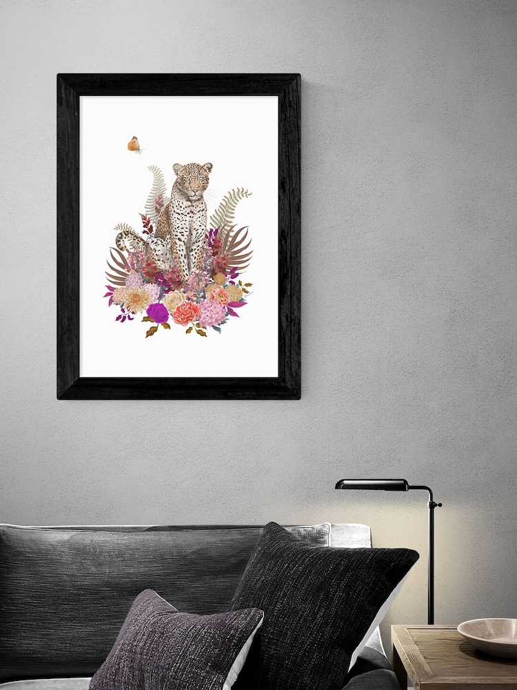 East End Prints Black Leapord Boquet by Becca Who - Image 1 of 3