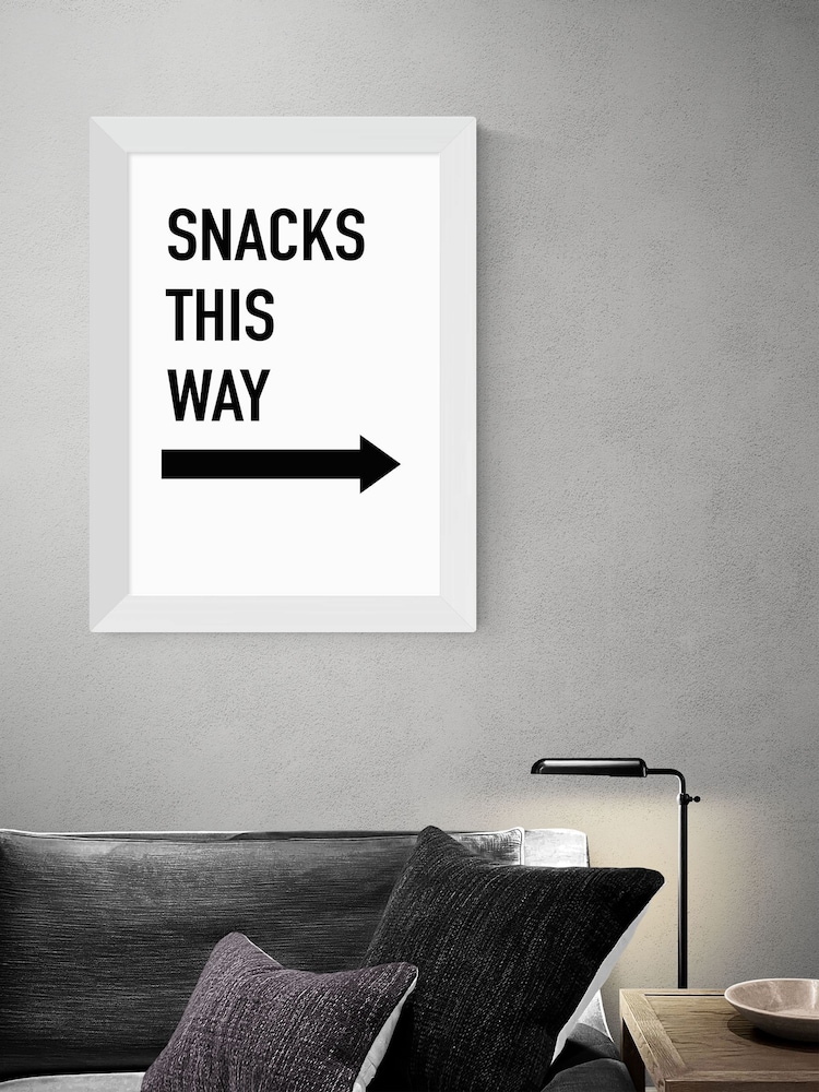 East End Prints White Snacks This Way by Studio Eleni - Image 1 of 3 East End Prints White Snacks This Way by Studio Eleni - Image 1 of 3