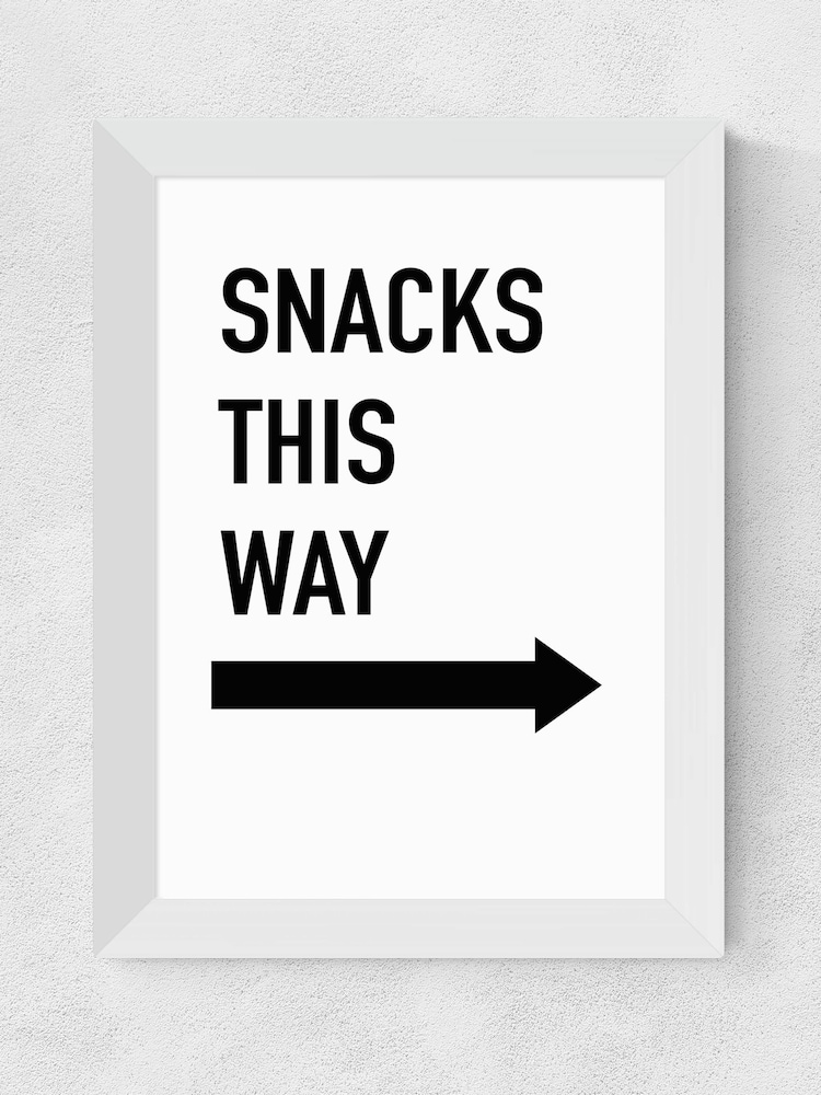 East End Prints White Snacks This Way by Studio Eleni - Image 2 of 3 East End Prints White Snacks This Way by Studio Eleni - Image 2 of 3