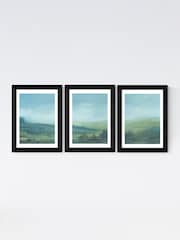 East End Prints Black Tonal Triptych by Dan Hobday - Image 2 of 2