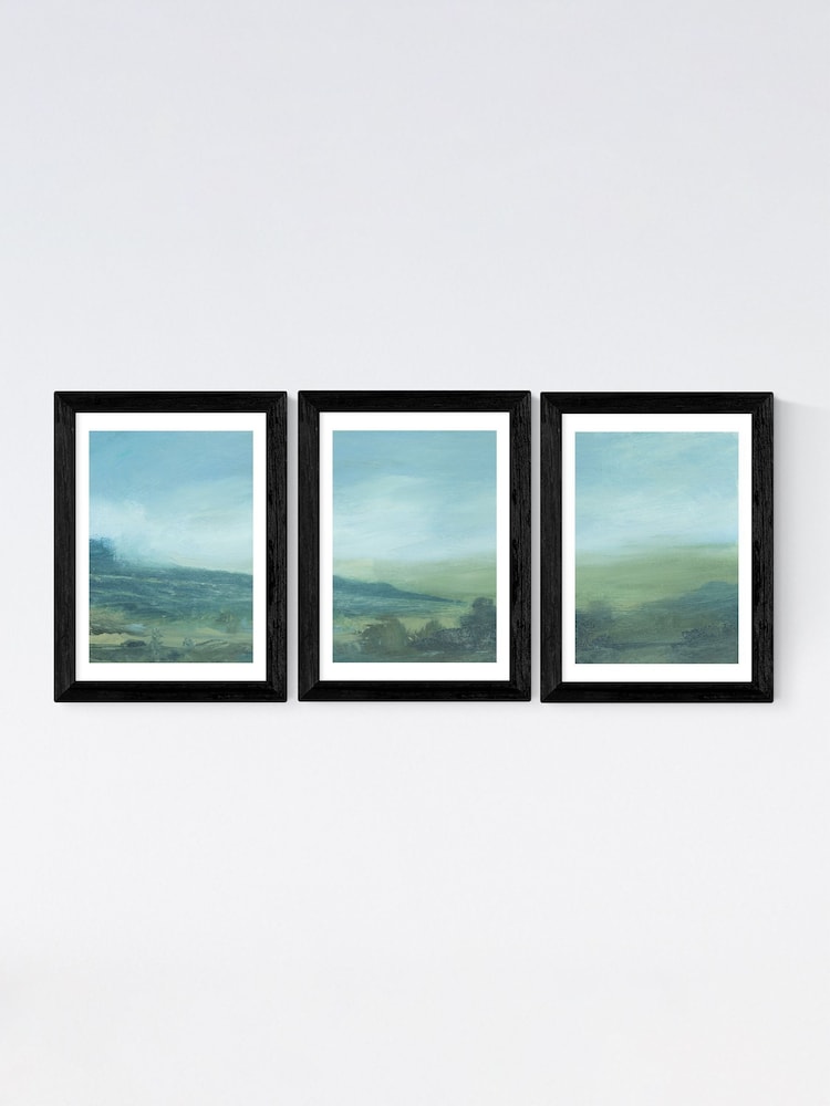 East End Prints Black Tonal Triptych by Dan Hobday - Image 2 of 2