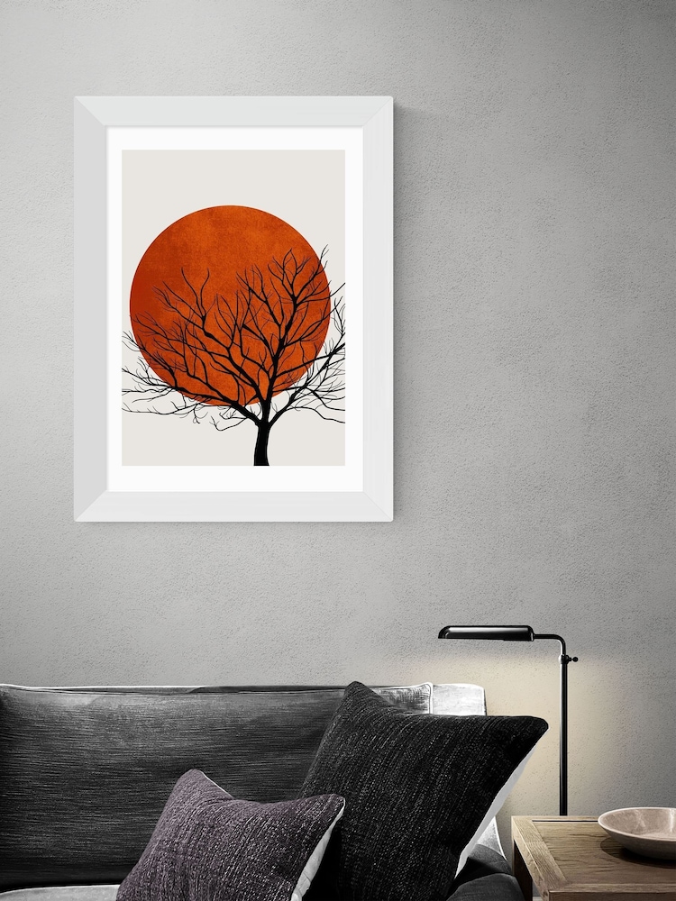 East End Prints White Warm Winter by Kubistika - Image 1 of 3
