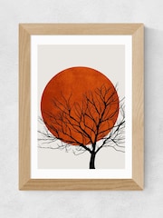 East End Prints Oak Warm Winter by Kubistika - Image 2 of 3