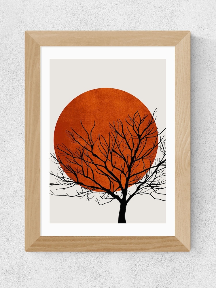 East End Prints Oak Warm Winter by Kubistika - Image 2 of 3
