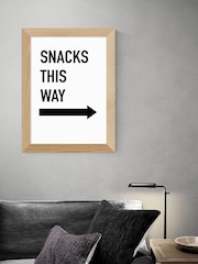 East End Prints Oak Snacks This Way by Studio Eleni - Image 1 of 3