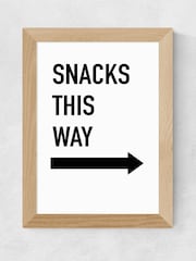 East End Prints Oak Snacks This Way by Studio Eleni - Image 2 of 3