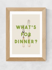 East End Prints Oak What's For Dinner? by The 13 Prints - Image 2 of 3