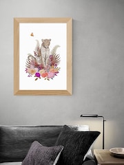 East End Prints Oak Leopard Bouquet by Becca Who - Image 1 of 3