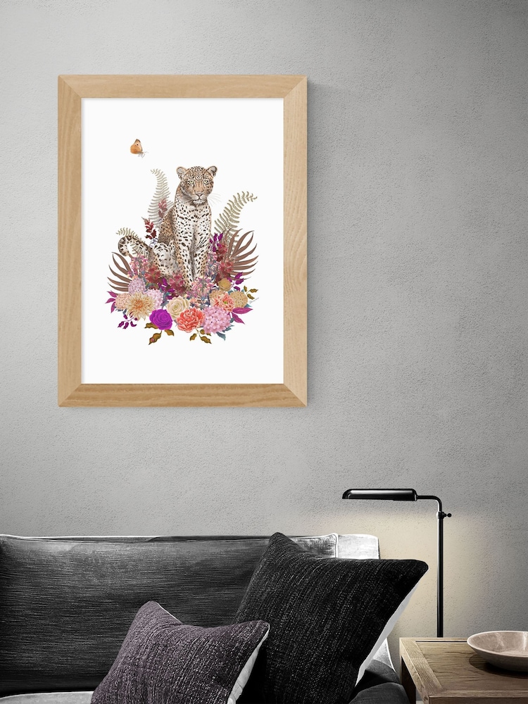 East End Prints Oak Leopard Bouquet by Becca Who - Image 1 of 3
