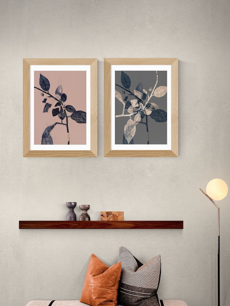 East End Prints Oak Branching Diptych by Herald Black - Image 1 of 2