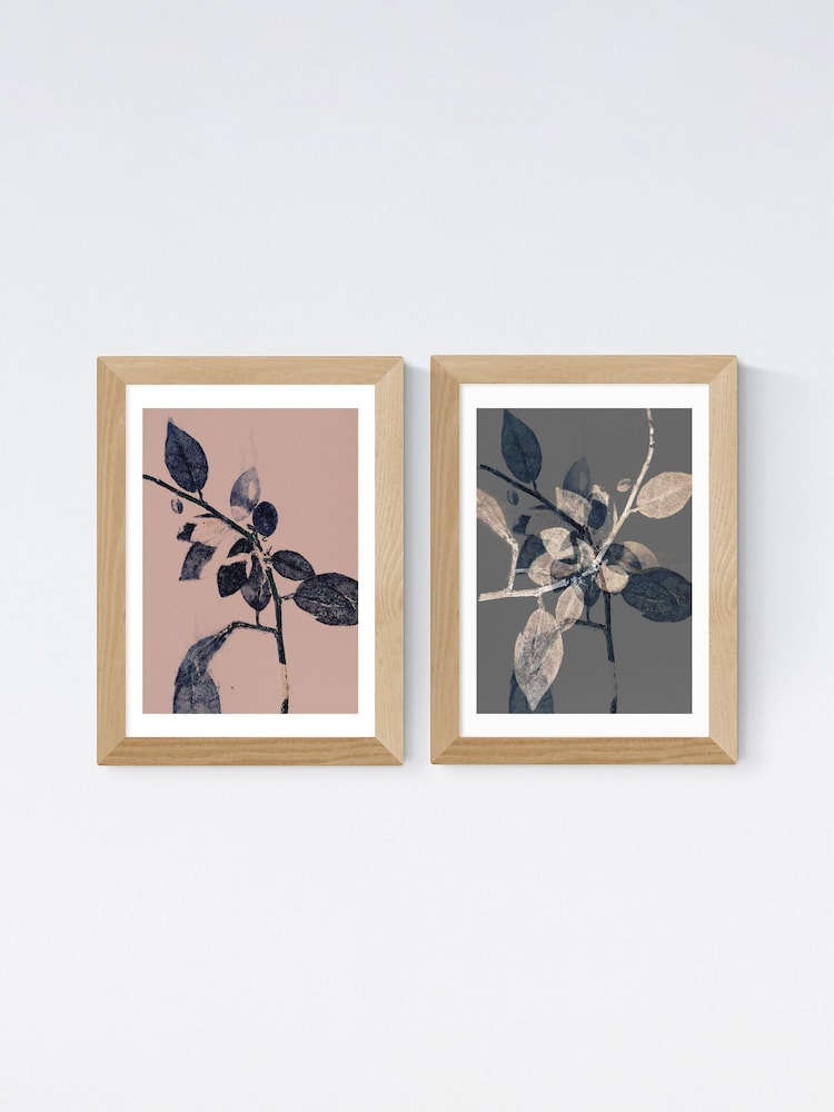 East End Prints Oak Branching Diptych by Herald Black - Image 2 of 2