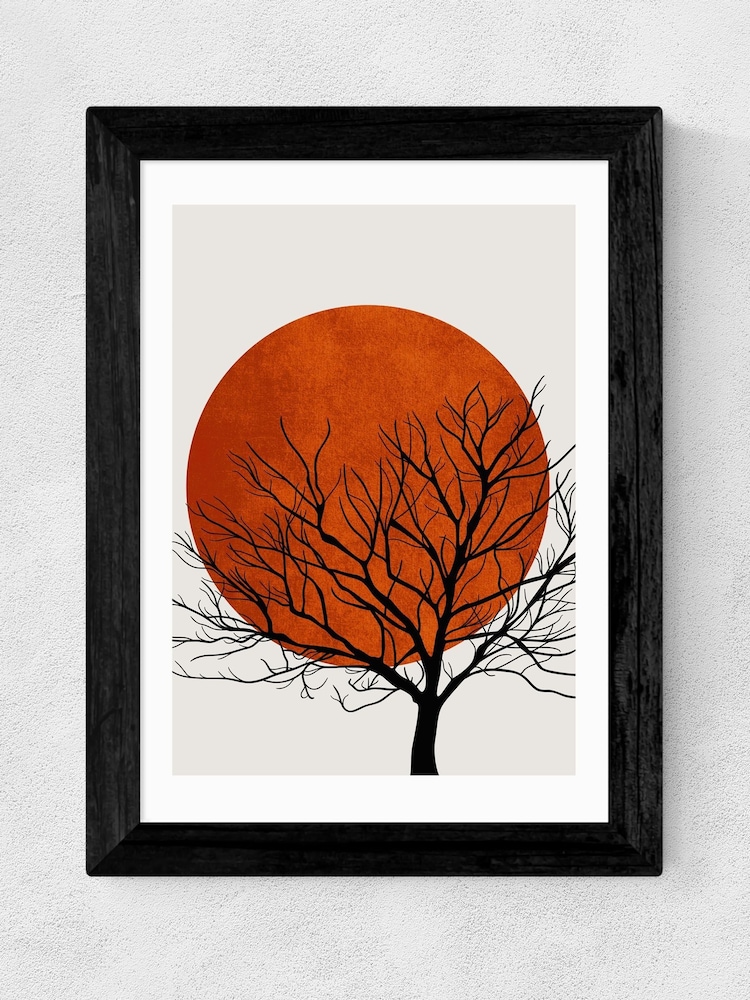 East End Prints Black Warm Winter by Kubistika - Image 2 of 3
