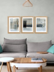 East End Prints Oak Tonal Triptych by Dan Hobday - Image 1 of 2