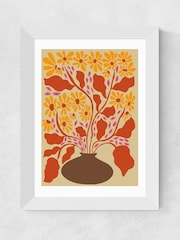 East End Prints White Retro Patal Pottery by Miho Art Studio - Image 2 of 3