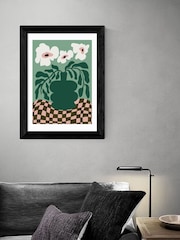 East End Prints Black Bold Blossom Pottery by Miho Art Studio - Image 1 of 3