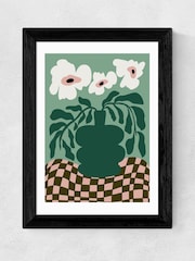 East End Prints Black Bold Blossom Pottery by Miho Art Studio - Image 2 of 3