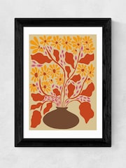 East End Prints Black Retro Patal Pottery by Miho Art Studio - Image 2 of 3