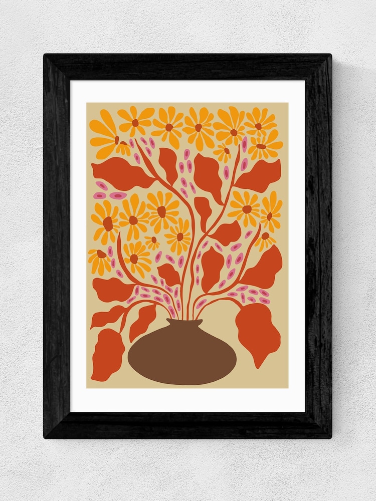East End Prints Black Retro Patal Pottery by Miho Art Studio - Image 2 of 3