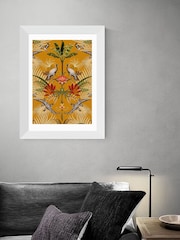 East End Prints White Crocodilia Sunset by Becca Who Wall Art - Image 1 of 3