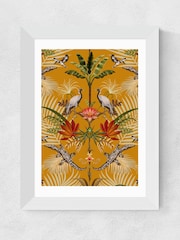 East End Prints White Crocodilia Sunset by Becca Who Wall Art - Image 2 of 3