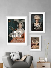 East End Prints White I Will Not Behave Myself by Oh Fine! Art - Image 3 of 3