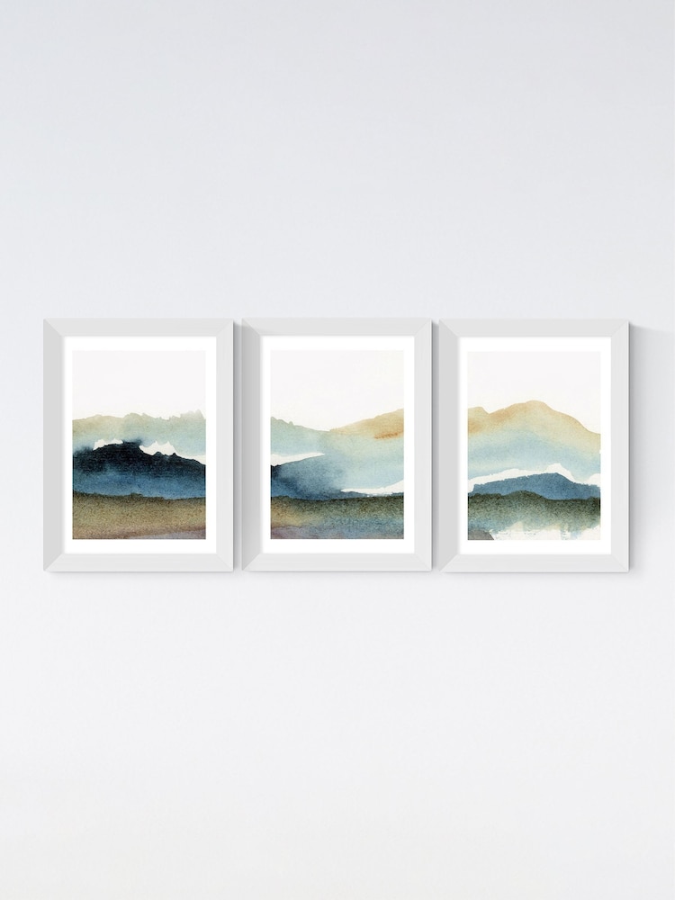 East End Prints White Natural Triptych by Dan Hobday - Image 2 of 2