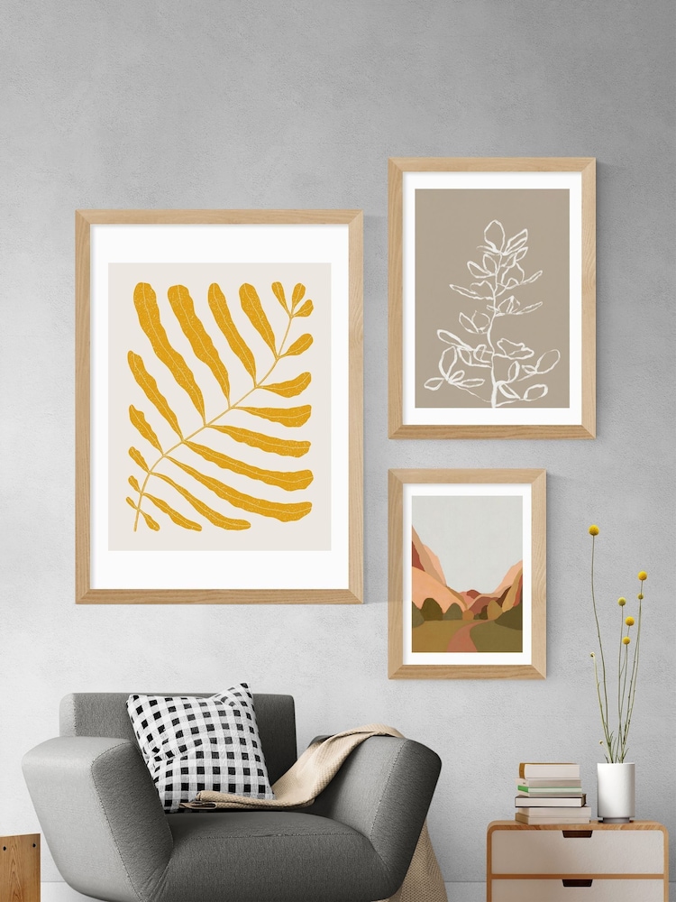 East End Prints Oak Yellow Plant by Alisa Galitsyna - Image 3 of 3
