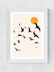 East End Prints White Up and Away by Kubistika - Image 2 of 3