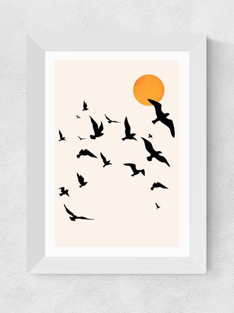 East End Prints White Up and Away by Kubistika - Image 2 of 3
