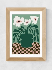 East End Prints Oak Bold Blossom Pottery by Miho Art Studio - Image 2 of 3
