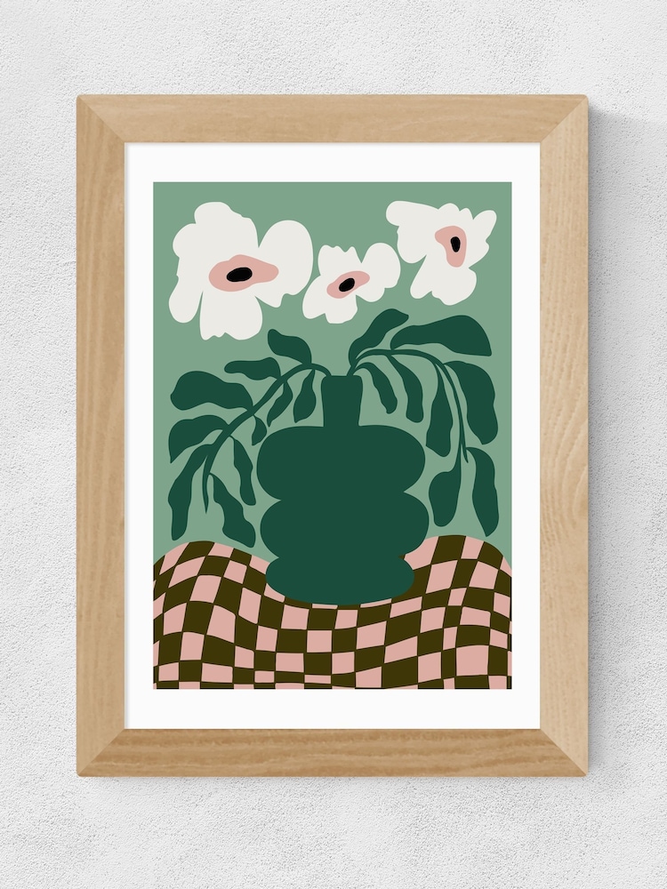 East End Prints Oak Bold Blossom Pottery by Miho Art Studio - Image 2 of 3