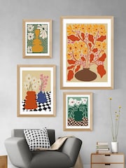 East End Prints Oak Bold Blossom Pottery by Miho Art Studio - Image 3 of 3