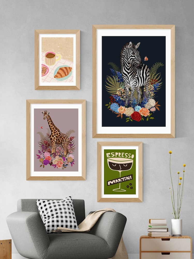 East End Prints Oak Coffee and Croissant Beige Blush by Kartika Paramita - Image 3 of 3