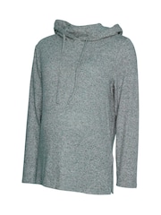 Mamalicious Grey Maternity Soft Hoodie - Image 6 of 6