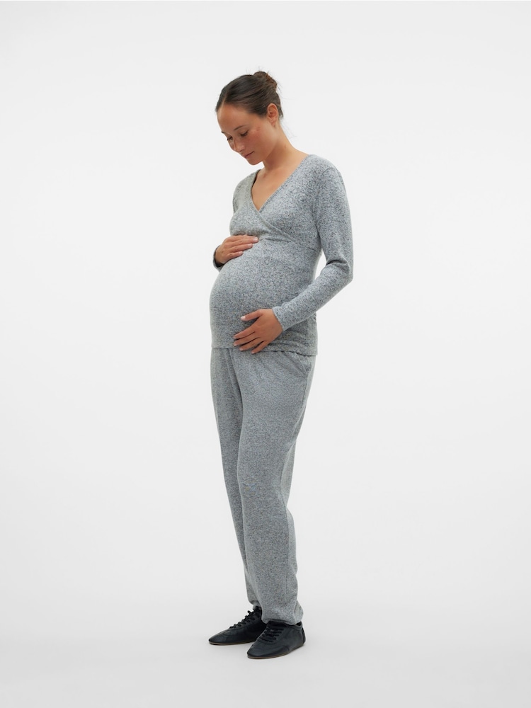 Mamalicious Grey Maternity Soft Joggers - Image 3 of 6